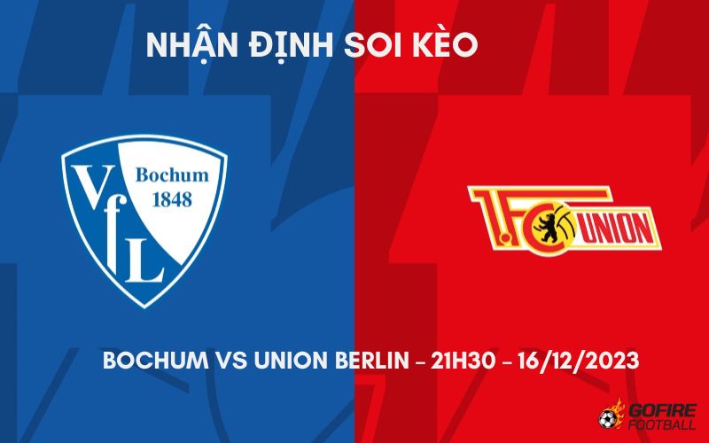 Nhận định ⚡ Soi kèo Bochum vs Union Berlin – 21h30 – 16/12/2023