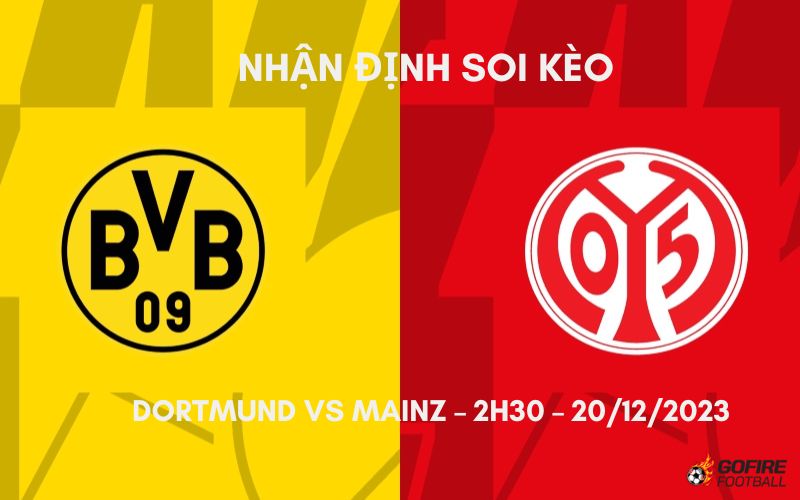 Nhận định ⭐ Soi kèo Dortmund vs Mainz – 2h30 – 20/12/2023