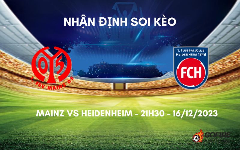 Nhận định ⚡ Soi kèo Mainz vs Heidenheim – 21h30 – 16/12/2023