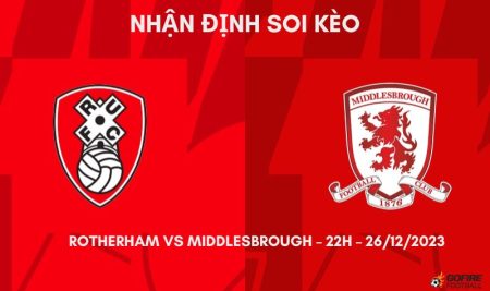 Nhận định ⭐ Soi kèo Rotherham vs Middlesbrough – 22h – 26/12/2023