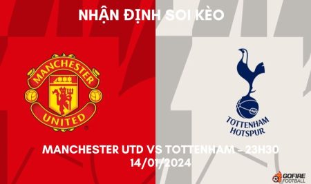 Nhận định ⭐ Soi kèo Manchester Utd vs Tottenham – 23h30 – 14/01/2024