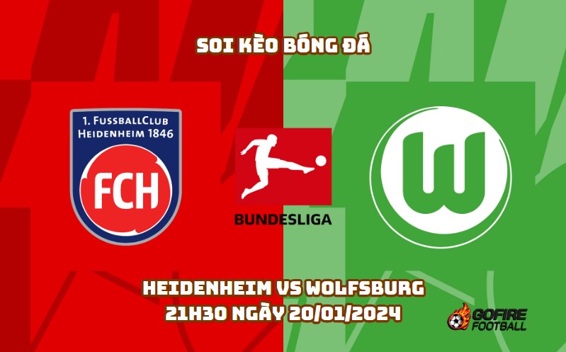 Soi kèo bóng đá Heidenheim vs Wolfsburg – 21h30 ngày 20/01/2024