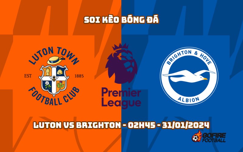 Soi kèo bóng đá Luton vs Brighton – 02h45 – 31/01/2024