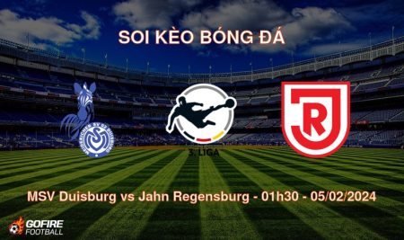 Soi kèo bóng đá MSV Duisburg vs Jahn Regensburg – 01h30 – 05/02/2024