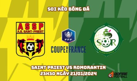 Soi kèo bóng đá Saint Priest vs Romorantin – 23h30 ngày 21/01/2024