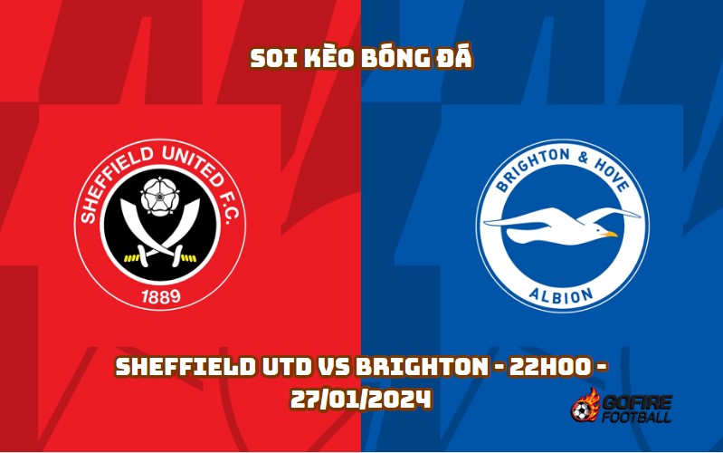 Soi kèo bóng đá Sheffield Utd vs Brighton – 22h00 – 27/01/2024