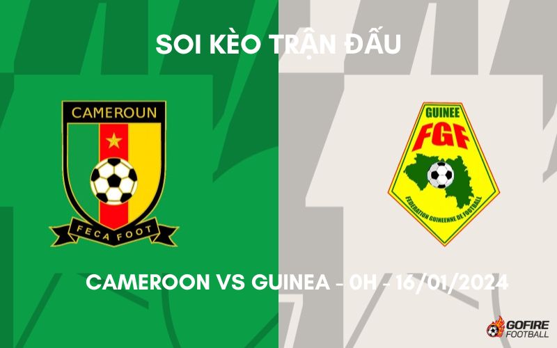 Soi kèo trận đấu Cameroon vs Guinea – 0h – 16/01/2024