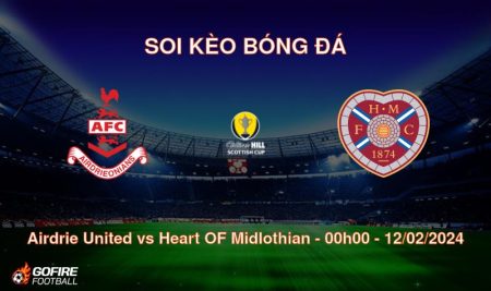 Soi kèo bóng đá Airdrie United vs Heart OF Midlothian – 00h00 – 12/02/2024