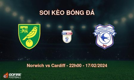 Soi kèo bóng đá Norwich vs Cardiff – 22h00 – 17/02/2024