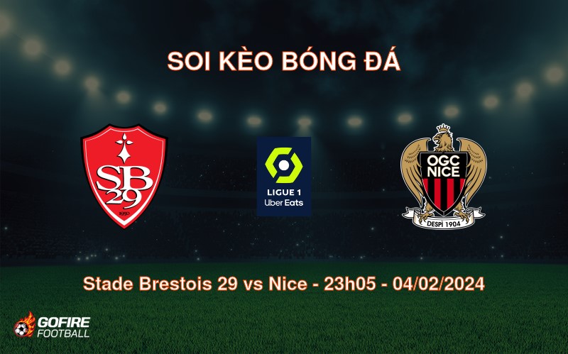 Soi kèo bóng đá Stade Brestois 29 vs Nice – 23h05 – 04/02/2024