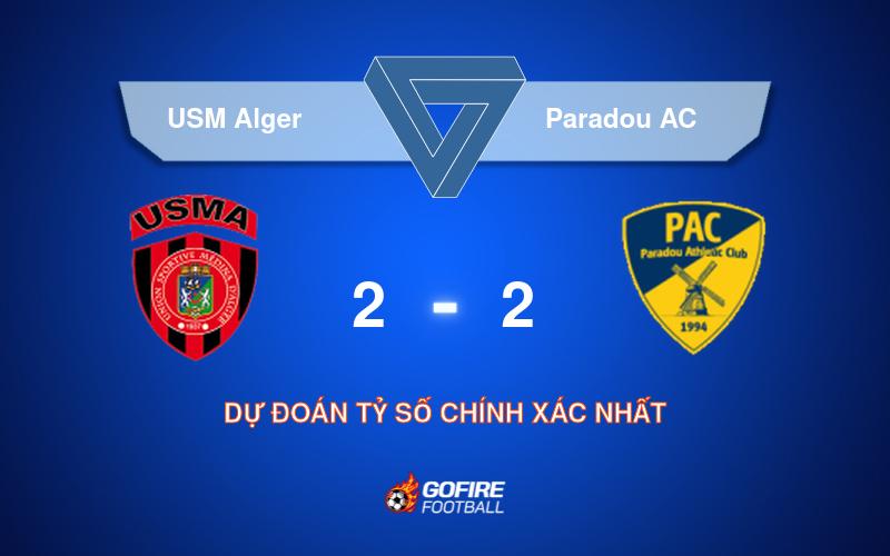 Soi kèo bóng đá USM Alger vs Paradou AC